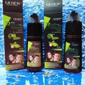 Lichen colour shampo 4 E-Daraz Pro Sales LICHEN Professional Black & Dark Brown Hair Shampoo - 200ml