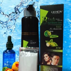 Lichen colour shampo 6 E-Daraz Pro Sales LICHEN Professional Black & Dark Brown Hair Shampoo - 200ml