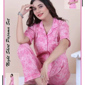 Night Sleepwear 8 E-Daraz Pro Sales Sleep Inn Nighty Pajama Set - 2-Piece Cotton Jersey Nightwear