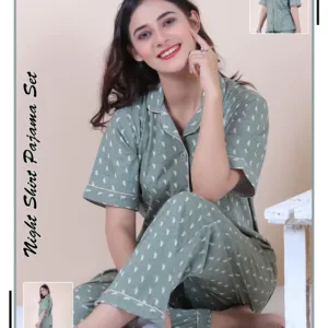 Night Sleepwear 9 E-Daraz Pro Sales Sleep Inn Nighty Pajama Set - 2-Piece Cotton Jersey Nightwear