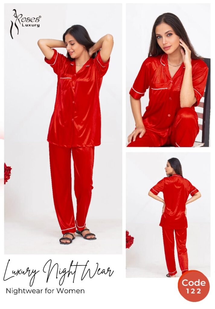 Silk Pajama Set - Wine Red: Summer Charmeuse Silk Two-Piece Sleepwear