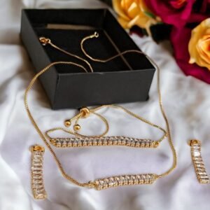 Set with Bracelet 5 E-Daraz Pro Sales Exquisite Handmade Gold-Plated Pendant Set with Bracelet