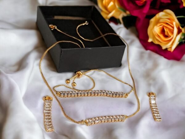 Set with Bracelet 5 E-Daraz Pro Sales Exquisite Handmade Gold-Plated Pendant Set with Bracelet